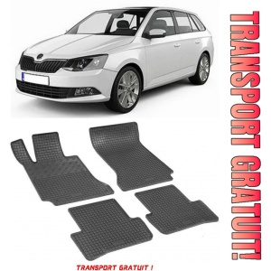 Skoda Fabia III, Combi, fabricat din 11.2014 - Prezent, set covorase auto dedicate, din cauciuc 100% Premium - Transport Gratuit