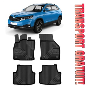 Skoda Kamiq Din 09.2019 - Prezent, Suv , Set Covorase Auto Tip Tavita Premium 3D, din cauciuc