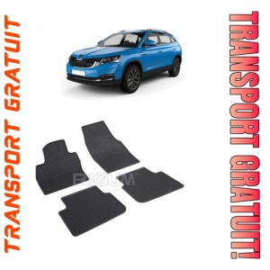 Skoda Kamiq, Suv, fabricat din 09.2019 - Prezent, set covorase auto dedicate, din cauciuc 100% Premium