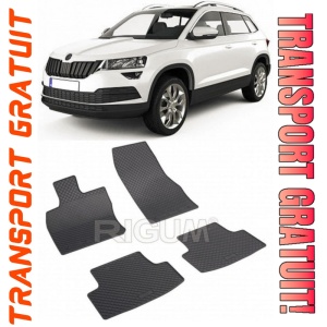 Skoda Karoq, fabricat din 2017 - Prezent, Suv, set covorase auto dedicate, din cauciuc 100% Premium - Transport Gratuit