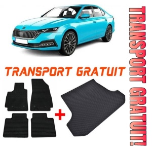 Skoda Octavia IV din 06.2020 - Prezent Sedan Portbagaj Inferior *1, Set Covorase + tavita portbagaj auto