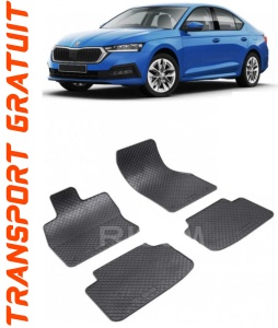 Skoda Octavia IV fabricat din 06.2020 - Prezent, Hatchback, set covorase auto dedicate, din cauciuc 100% Premium accesorii pentru autoturismul tau - masina v151047