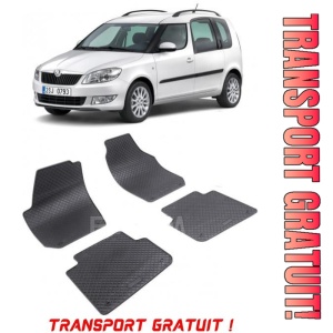 Skoda Roomster fabricat din 07.2006 - 04.2015, Van, set covorase auto dedicate, din cauciuc 100% Premium - Transport Gratuit