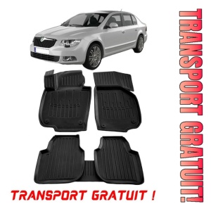 Skoda Superb III (3V) (2015 - prezent) Set covorase auto cauciuc G.Modern Line 3D transport gratuit