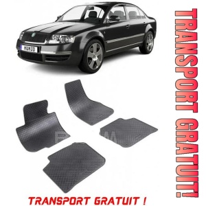 Skoda Superb III fabricat din 05.2015 - Prezent, Sedan, set covorase auto dedicate, din cauciuc 100% Premium - Transport Gratuit