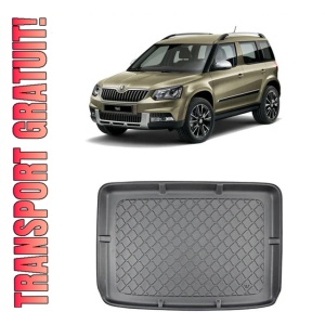 Skoda Yeti Suv din 06.2009 - 11.2017, Tavita Pentru Portbagaj Lux Premium Dedicata, Portbagaj Superior Roata Rezerva Normala *1