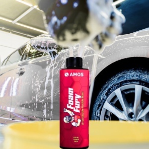 Solutie pre-curatare auto AMOS Foam Fury, degresare intensa, indeparteaza insecte si bitum, diluare 1:10–1:200, cantiate 500 ml - Img 4