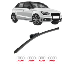 Stergator lamela spate AUDI A1 Sportback (8XA, 8XF) din 2011 - 2018, pentru luneta auto, Bosch Aerotwin, din cauciuc siliconat rezistent, 4 Stickere Auto AUDI v26080