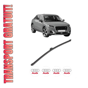 Stergator lamela spate AUDI Q2 (GAB, GAG) din 2016 - 2020, pentru luneta auto, Valeo Silencio Xtrm, din cauciuc siliconat rezistent, 4 Stickere Auto AUDI