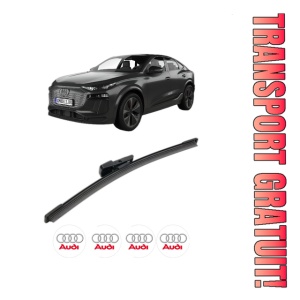 Stergator lamela spate AUDI Q6 e-tron Sportback (GFN) din 2024, pentru luneta auto, Bosch Aerotwin, din cauciuc siliconat rezistent, 4 Stickere Auto AUDI