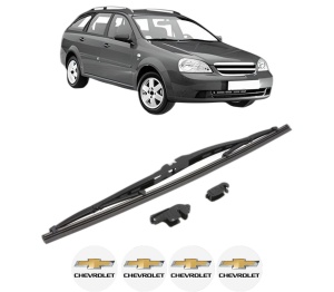 Stergator lamela spate CHEVROLET LACETTI Estate (J200) din 2005 - 2013, pentru luneta auto, Valeo Silencio, din cauciuc siliconat rezistent, 4 Stickere Auto CHEVROLET v21100