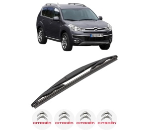 Stergator lamela spate CITROEN C-CROSSER Van (VU_) din 2007 - 2012, pentru luneta auto, Valeo Silencio, din cauciuc siliconat rezistent, 4 Stickere Auto CITROEN v18880