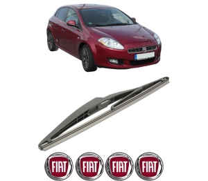 Stergator lamela spate FIAT BRAVO II (198_) din 2006 - 2016, pentru luneta auto, Bosch Twin, din cauciuc siliconat rezistent, 4 Stickere Auto FIAT v27350