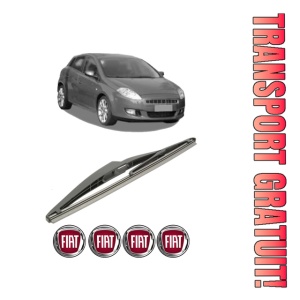 Stergator lamela spate FIAT BRAVO Van (198_) din 2008 - 2014, pentru luneta auto, Bosch Twin, din cauciuc siliconat rezistent, 4 Stickere Auto FIAT
