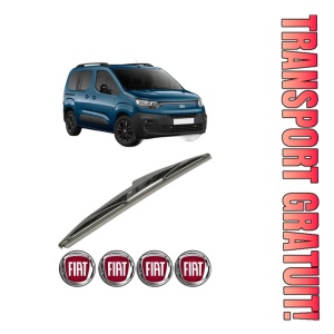 Stergator lamela spate FIAT DOBLO MPV (510_, 511_, 360_, 361_) din 2022 - 2023, pentru luneta auto, Bosch Twin, din cauciuc siliconat rezistent, 4 Stickere Auto FIAT