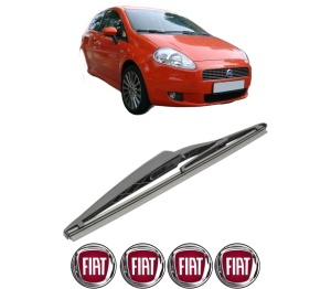 Stergator lamela spate FIAT PUNTO (199_) din 2005 - 2015, pentru luneta auto, Bosch Twin, din cauciuc siliconat rezistent, 4 Stickere Auto FIAT v28882