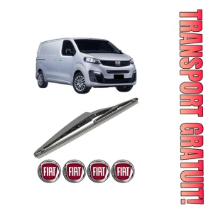 Stergator lamela spate FIAT SCUDO Van din 2007 - 2023, pentru luneta auto, Bosch Twin, din cauciuc siliconat rezistent, 4 Stickere Auto FIAT