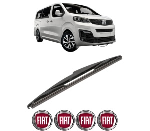 Stergator lamela spate FIAT ULYSSE Bus din 2022 - 2023, pentru luneta auto, Valeo Silencio, din cauciuc siliconat rezistent, 4 Stickere Auto FIAT v22114