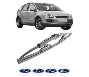 Stergator lamela spate FORD FOCUS II (DA_, HCP, DP) din 2004 - 2012, pentru luneta auto, Bosch Twin, din cauciuc siliconat rezistent, 4 Stickere Auto FORD v33630
