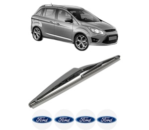 Stergator lamela spate FORD GRAND C-MAX (DXA/CB7, DXA/CEU) din 2010 - 2019, pentru luneta auto, Bosch Twin, din cauciuc siliconat rezistent, 4 Stickere Auto FORD v28822