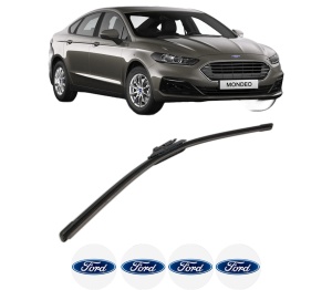 Stergator lamela spate FORD MONDEO V Saloon (CD) din 2014, pentru luneta auto, Bosch Aerotwin, din cauciuc siliconat rezistent, 4 Stickere Auto FORD v22995
