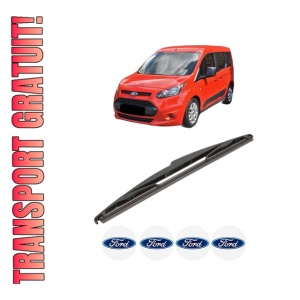 Stergator lamela spate FORD TOURNEO CONNECT / GRAND TOURNEO CONNECT V408 MPV din 2013 - 2022, pentru luneta auto, Valeo Silencio, din cauciuc siliconat rezistent, 4 Stickere Auto FORD