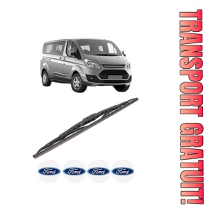 Stergator lamela spate FORD TOURNEO CUSTOM V362 Bus (F3) din 2012 - 2023, pentru luneta auto, Bosch Twin, din cauciuc siliconat rezistent, 4 Stickere Auto FORD