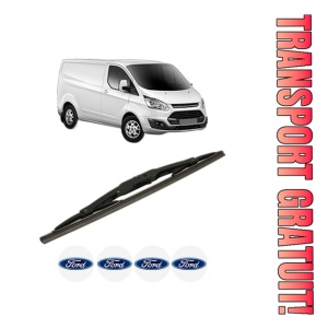 Stergator lamela spate FORD TRANSIT CUSTOM V362 Van (FY, FZ) din 2012 - 2023, pentru luneta auto, Bosch Twin, din cauciuc siliconat rezistent, 4 Stickere Auto FORD
