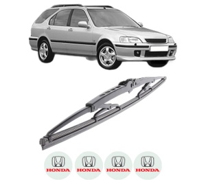 Stergator lamela spate HONDA CIVIC VI Aerodeck (MB, MC) din 1998 - 2001, pentru luneta auto, Bosch Twin, din cauciuc siliconat rezistent, 4 Stickere Auto HONDA v33570