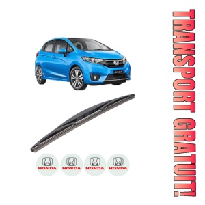 Stergator lamela spate HONDA JAZZ IV (GK_) din 2015, pentru luneta auto, Bosch Twin, din cauciuc siliconat rezistent, 4 Stickere Auto HONDA