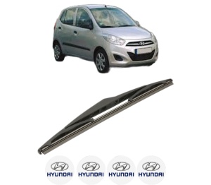 Stergator lamela spate HYUNDAI i10 I (PA) din 2007 - 2018, pentru luneta auto, Bosch Twin, din cauciuc siliconat rezistent, 4 Stickere Auto HYUNDAI v22645