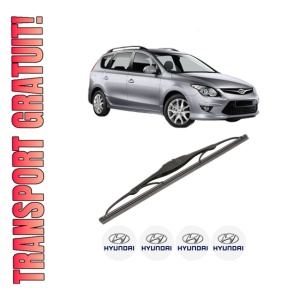 Stergator lamela spate HYUNDAI i30 Estate (GD) din 2012 - 2017, pentru luneta auto, Valeo Silencio, din cauciuc siliconat rezistent, 4 Stickere Auto HYUNDAI - Img 1