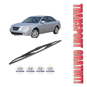 Stergator lamela spate HYUNDAI SONATA V (NF) din 2005 - 2010, pentru luneta auto, Bosch Twin, din cauciuc siliconat rezistent, 4 Stickere Auto HYUNDAI