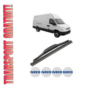 Stergator lamela spate Iveco DAILY IV Van din 2006 - 2011, pentru luneta auto, Valeo Silencio, din cauciuc siliconat rezistent, 4 Stickere Auto Iveco