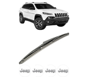 Stergator lamela spate JEEP CHEROKEE VAN (KL) din 2014 - 2018, pentru luneta auto, Bosch Twin, din cauciuc siliconat rezistent, 4 Stickere Auto JEEP v24935