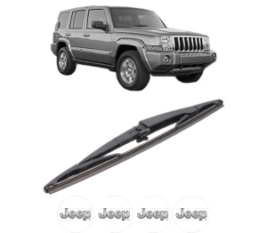 Stergator lamela spate JEEP COMMANDER (XK, XH) din 2005 - 2010, pentru luneta auto, Bosch Twin, din cauciuc siliconat rezistent, 4 Stickere Auto JEEP v24450