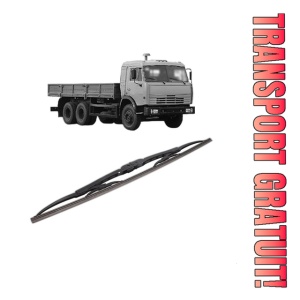 Stergator lamela spate KAMAZ 53215 din 2004, pentru luneta auto, Bosch Twin, din cauciuc siliconat rezistent, 4 Stickere Auto KAMAZ