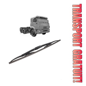Stergator lamela spate KAMAZ 65116 din 2008, pentru luneta auto, Bosch Twin, din cauciuc siliconat rezistent, 4 Stickere Auto KAMAZ