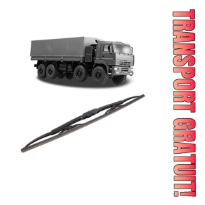 Stergator lamela spate KAMAZ 6560 din 2005, pentru luneta auto, Bosch Twin, din cauciuc siliconat rezistent, 4 Stickere Auto KAMAZ