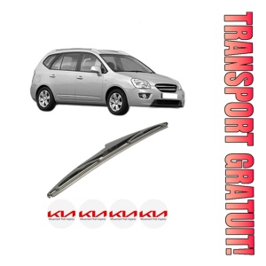 Stergator lamela spate KIA CARENS III MPV (UN) din 2006 - 2013, pentru luneta auto, Bosch Twin, din cauciuc siliconat rezistent, 4 Stickere Auto KIA