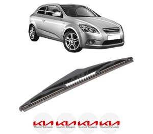 Stergator lamela spate KIA CEE'D Hatchback (ED) din 2006 - 2012, pentru luneta auto, Bosch Twin, din cauciuc siliconat rezistent, 4 Stickere Auto KIA v23605