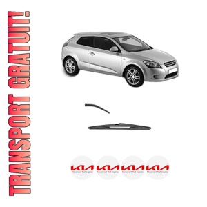 Stergator lamela spate KIA PRO CEE'D (ED) din 2008 - 2013, pentru luneta auto, Valeo Silencio, din cauciuc siliconat rezistent, 4 Stickere Auto KIA