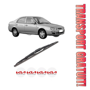 Stergator lamela spate KIA SHUMA Saloon (FB) din 1997 - 2001, pentru luneta auto, Bosch Twin, din cauciuc siliconat rezistent, 4 Stickere Auto KIA