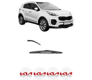 Stergator lamela spate KIA SPORTAGE IV VAN (QL, QLE) din 2018, pentru luneta auto, Valeo Silencio, din cauciuc siliconat rezistent, 4 Stickere Auto KIA v16240