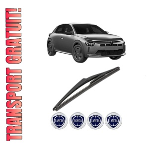 Stergator lamela spate LANCIA YPSILON (L21) din 2024, pentru luneta auto, Valeo Silencio, din cauciuc siliconat rezistent, 4 Stickere Auto LANCIA