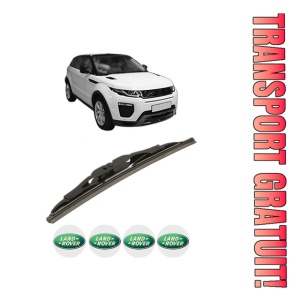 Stergator lamela spate LAND ROVER RANGE ROVER EVOQUE VAN (L538) din 2013 - 2019, pentru luneta auto, Bosch Twin, din cauciuc siliconat rezistent, 4 Stickere Auto LAND ROVER
