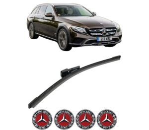 Stergator lamela spate MERCEDES-BENZ E-CLASS All-Terrain (S213) din 2017 - 2023, pentru luneta auto, Bosch Aerotwin, din cauciuc siliconat rezistent, 4 Stickere Auto MERCEDES-BENZ v26020
