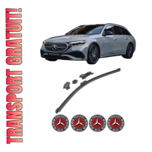 Stergator lamela spate MERCEDES-BENZ E-CLASS T-Model (S214) din 2023, pentru luneta auto, Valeo HydroConnect, din cauciuc siliconat rezistent, 4 Stickere Auto MERCEDES-BENZ