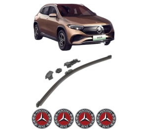 Stergator lamela spate MERCEDES-BENZ EQA (H243) din 2021, pentru luneta auto, Valeo HydroConnect, din cauciuc siliconat rezistent, 4 Stickere Auto MERCEDES-BENZ v17020