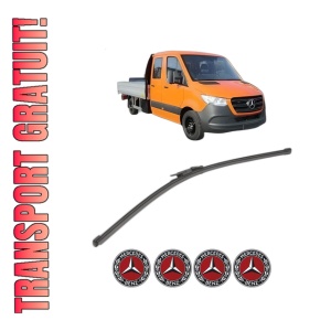 Stergator lamela spate MERCEDES-BENZ SPRINTER 3,5-t Platform/Chassis (B907, B910) din 2018 - 2021, pentru luneta auto, Valeo Silencio Xtrm, din cauciuc siliconat rezistent, 4 Stickere Auto MERCEDES-BENZ
